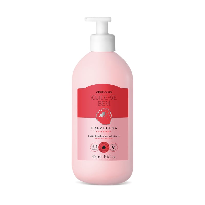 Loção Hidratante Cuide-se Bem Feira Framboesa 400ml