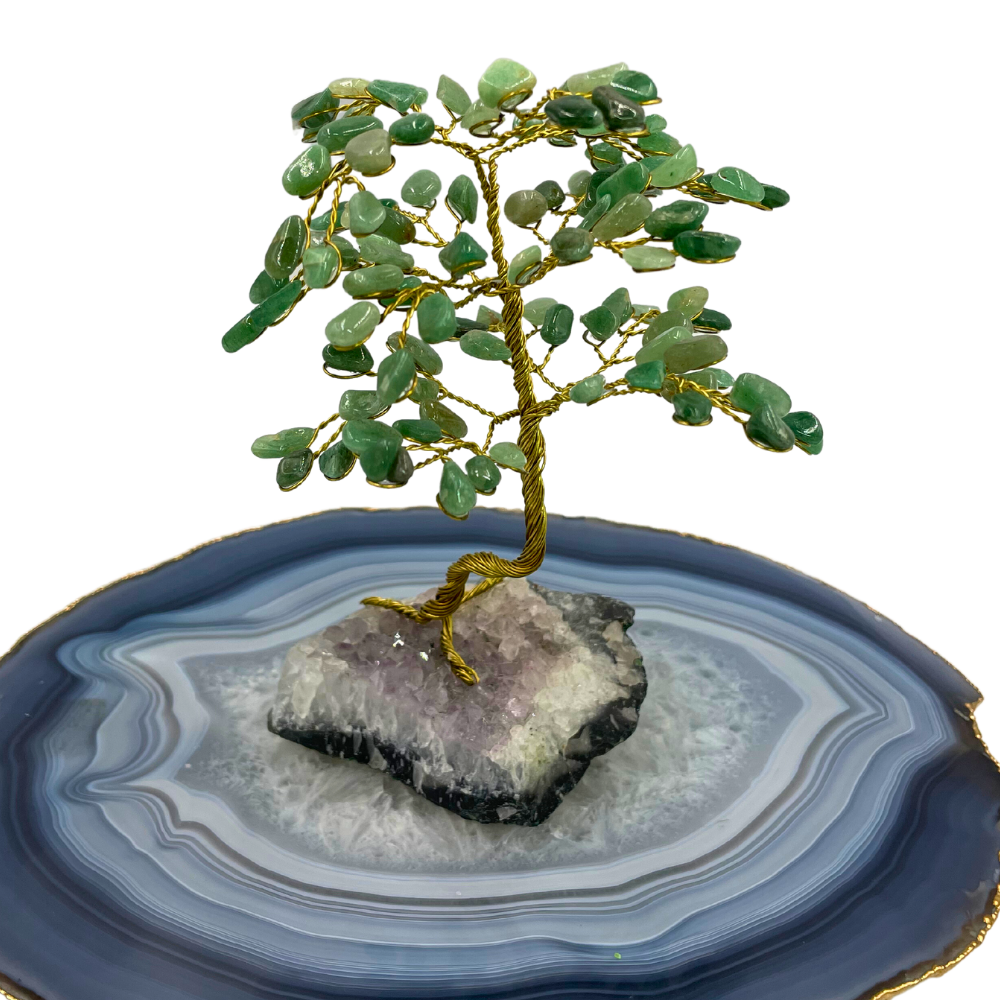 Árvore de Cristal P12 - Base - Quartzo Verde