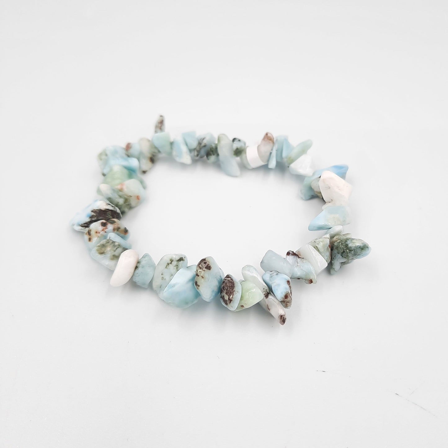 Pulseira cascalho de Larimar