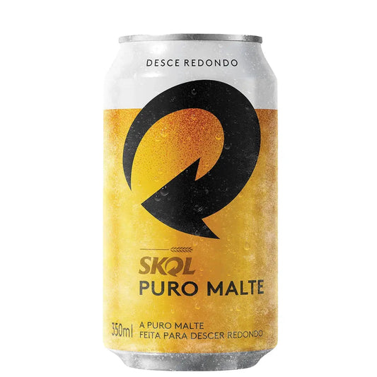 Cerveja Skol Puro Malte lata 350ml