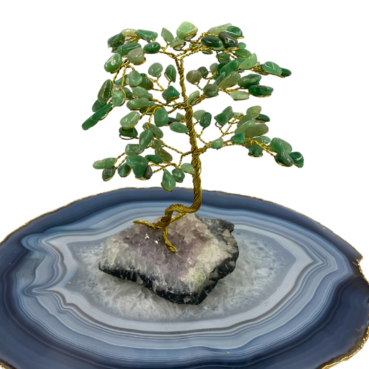 Árvore de Cristal P12 - Base - Quartzo Verde