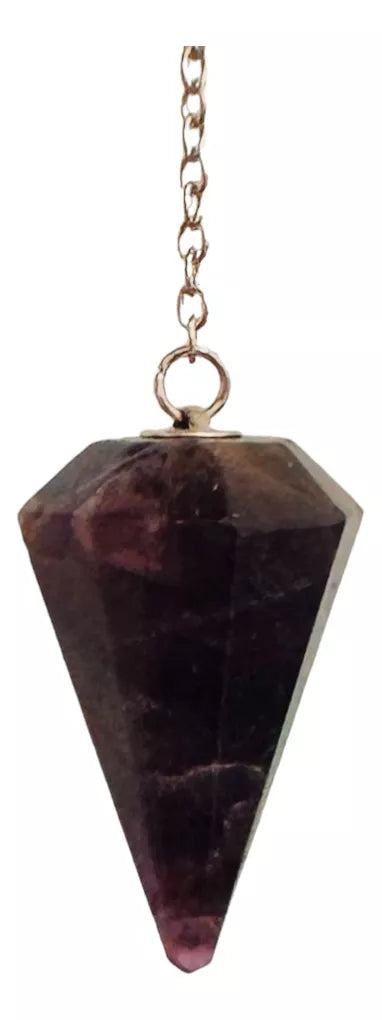 Pêndulo Facetado Ametista Qualidade Extra Radiestesia Reiki